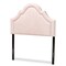 Baxton Studio Rita Light Pink Velvet Upholstered Twin Size Headboard 155-9331 - alternate 1